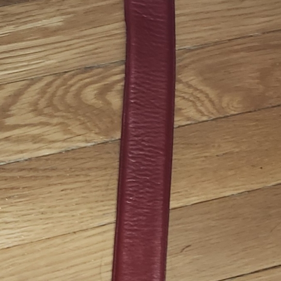 VINTAGE COACH RED LEATHER BELT SIZE LARGE 35-36" - Picture 9 of 16